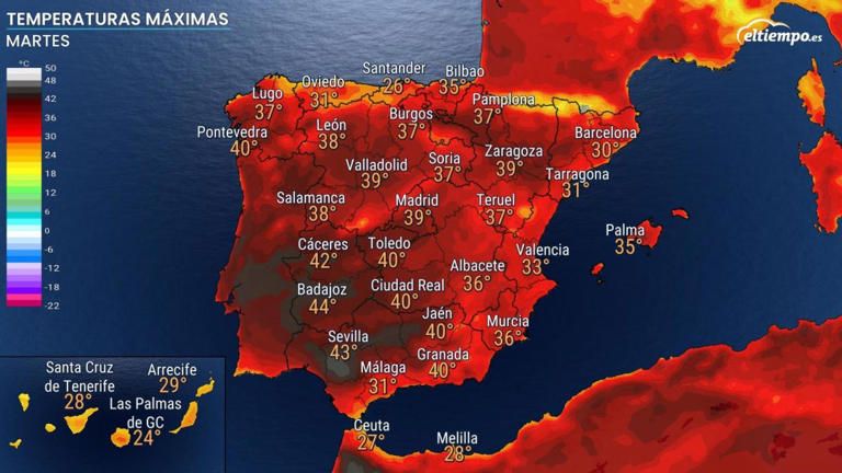 Sanidad alerta ante la ola de calor que se experimentará hasta el jueves 14 de julio.